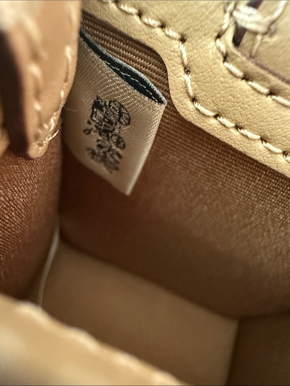 NWT Coach North South Mini Tote Bag Charm with Top Handles in Signature Canvas - Picture 12 of 16